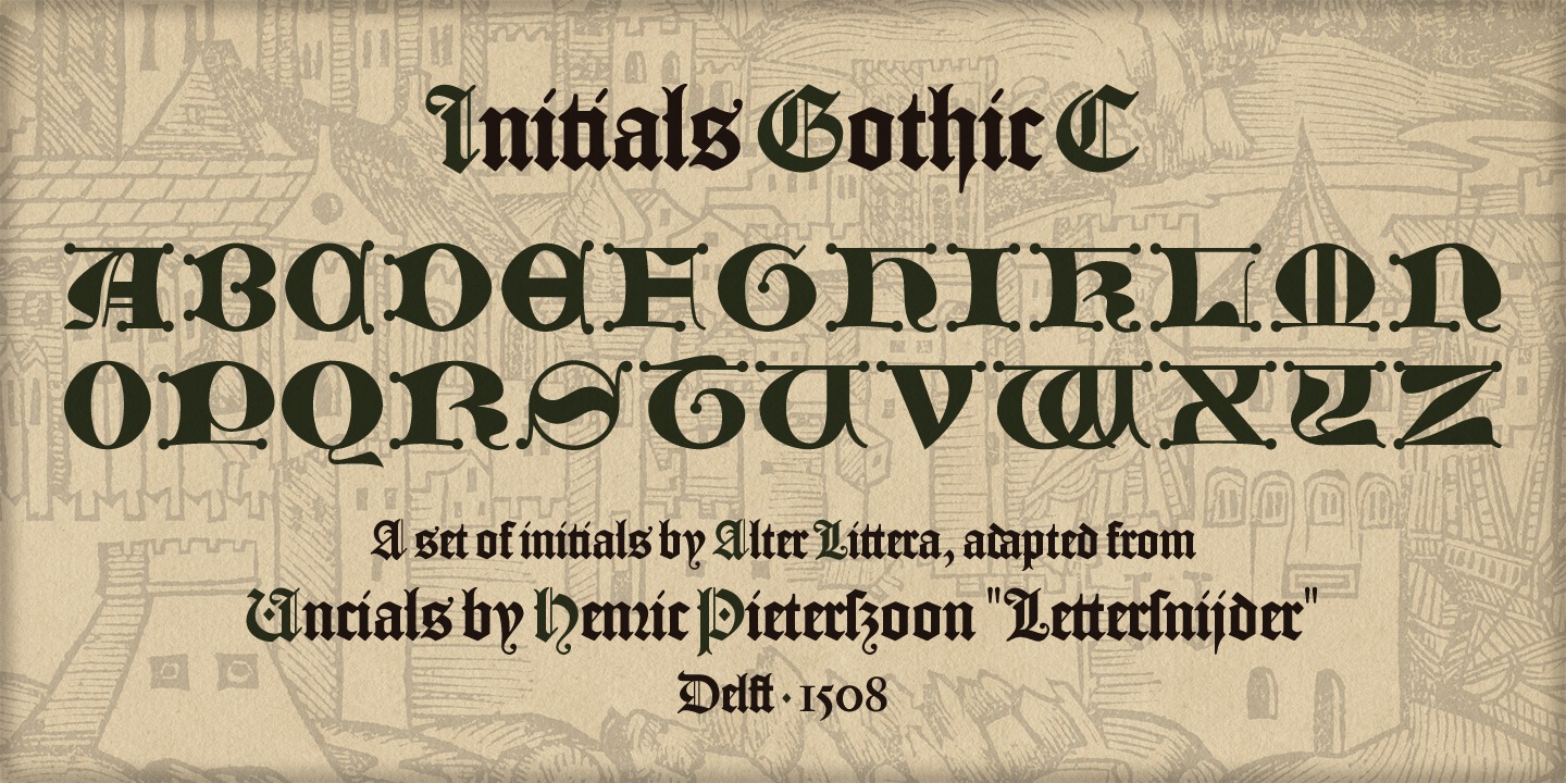 Initials Gothic C